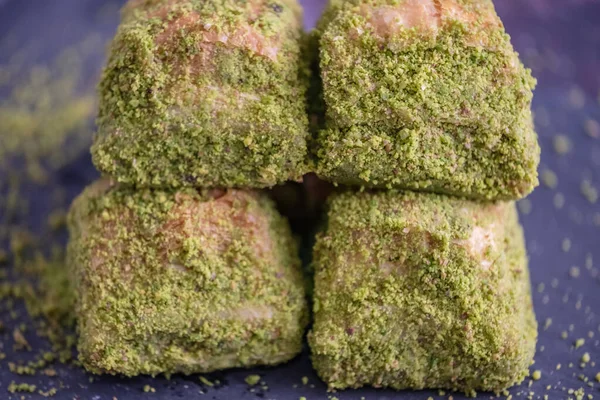 Walnoot Pistache Turkse Stijl Antep Baklava Presentatie Baklava Uit Turkse — Stockfoto