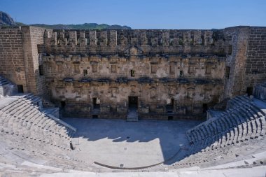 Antik Aspendos Kenti ve Antalya 'nın Antik Aspendos Tiyatrosu