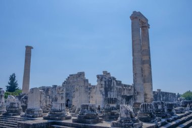 Antik Didyma Aydın kentindeki Apollo Tapınağı manzarası.