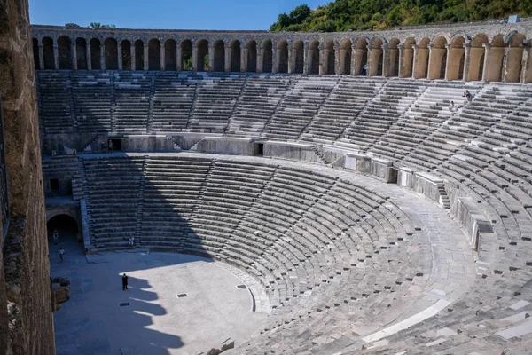 アスペンドスの古代都市とアンタルヤのアスペンドスの古代劇場 トルコ — ストック写真