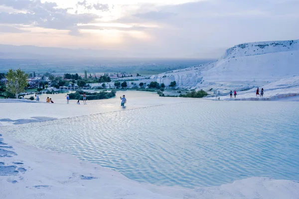 Pamukkale geçişleri Denizli, Türkiye 'de.