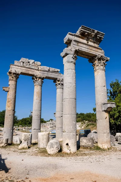 Templo Zeus Olbios Antigua Arquitectura Anatolia Del Período Helenístico Provincia — Foto de Stock