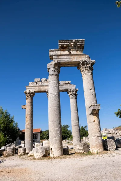 Templo Zeus Olbios Antigua Arquitectura Anatolia Del Período Helenístico Provincia —  Fotos de Stock