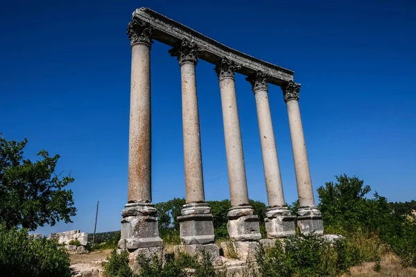 Templo Zeus Olbios Antigua Arquitectura Anatolia Del Período Helenístico Provincia — Foto de Stock