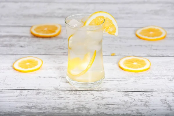 Bicchiere Gustoso Succo Limone — Foto Stock