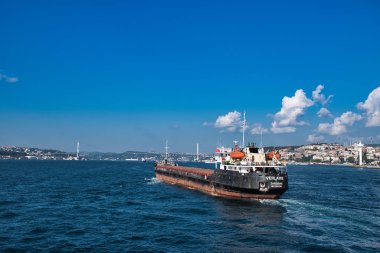  Konteyner gemisi İstanbul Boğazı 'ndan geçiyor 