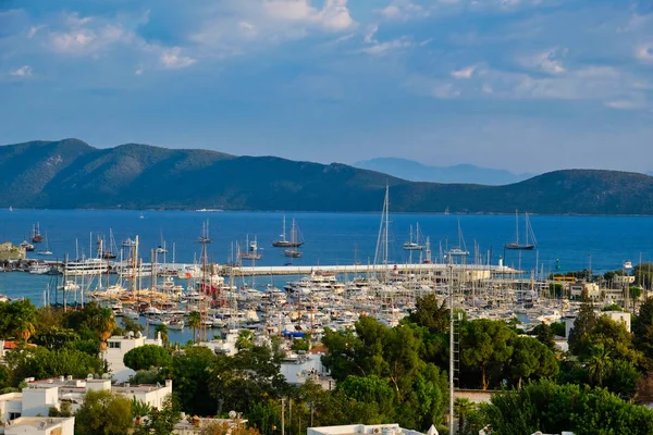 Bodrum Town Bodrum Yacht Harbor Bodrum Castle — Fotografia de Stock