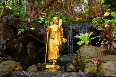 Wat Saket, Altın Dağ Tapınağı, Bangkok, Tayland Seyahat Tarihi.