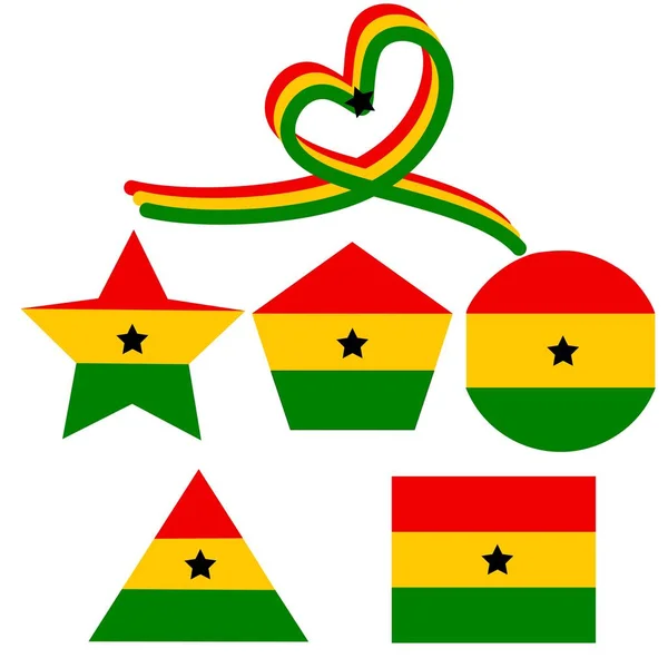 Illustration Vectorielle Conception Modèle Jour Indépendance République Ghana Concept Fête — Image vectorielle
