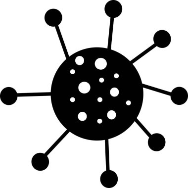 Bakteriler, Mikroplar ve Virüsler Simgeleri Set, düz tasarım sağlığında mobil kavramlar ve web uygulamaları için elementler içeren işaretler ve semboller. Koleksiyon modern bilgi logosu ve pictogram. biyolojik simgeler