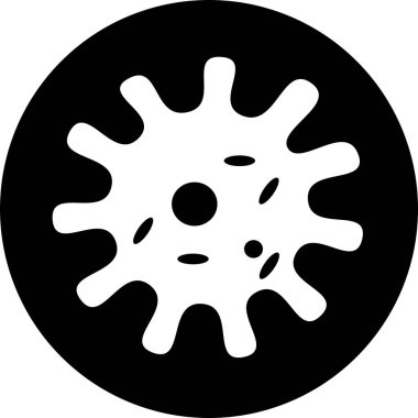 Bakteriler, Mikroplar ve Virüsler Simgeleri Set, düz tasarım sağlığında mobil kavramlar ve web uygulamaları için elementler içeren işaretler ve semboller. Koleksiyon modern bilgi logosu ve pictogram. biyolojik simgeler