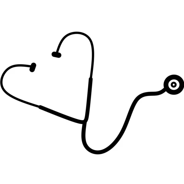Εικονίδιο Στηθοσκοπίου Μοντέρνο Επίπεδο Στυλ Stethoscope Σύμβολο Σελίδας Εικονίδιο Για — Διανυσματικό Αρχείο