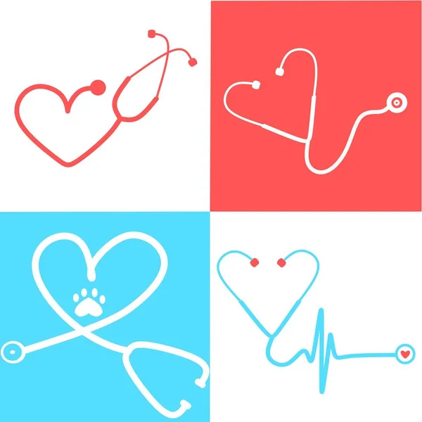 Stethoscope Icon Trendy Flat Style Stethoscope Icon Page Symbol Your — Stock Vector