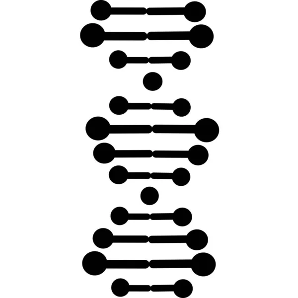 Espirais Dna Violeta Turquesa Cor Ícones Conjunto Hélice Ácido Nucleico — Vetor de Stock