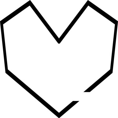 Çizgi Kalp Simgesi Vektörü. Mükemmel aşk sembolü. İmzala, amblem. Arka planda modaya uygun düz stil kalp simgesi izole edildi. Kalp ikonu sayfa sembolü web siteniz için Heart simgesi logosu, uygulama, Ui. Bölüm 10.