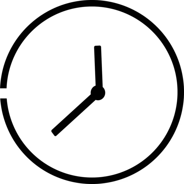 트렌디 스타일의 아이콘은 배경에 분리되어 사이트 디자인 Clock 아이콘 아이콘로고 — 스톡 벡터