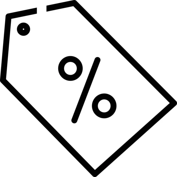 Векторна Ікона Проценти Значок Відсоток Від Купівлі Іконок Відсоток Знижок — стоковий вектор