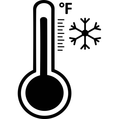 Isı ve soğuğu ölçen santigrat ya da fahrenheit meteoroloji termometreleri, vektör illüstrasyonu. Termometre termometresi sıcak ya da soğuk hava gösteriyor. Sıhhiye termometresi düz. Sıcak ya da soğuk