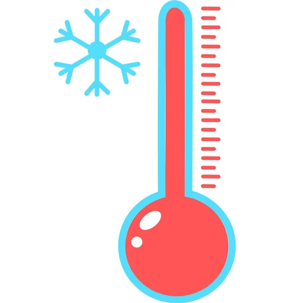 摂氏または気温気象温度計は 熱と寒さ ベクトル図を測定します 高温または低温を示す温度計機器 平らなスタイルの医学の温度計 暑いか寒いか — ストックベクタ