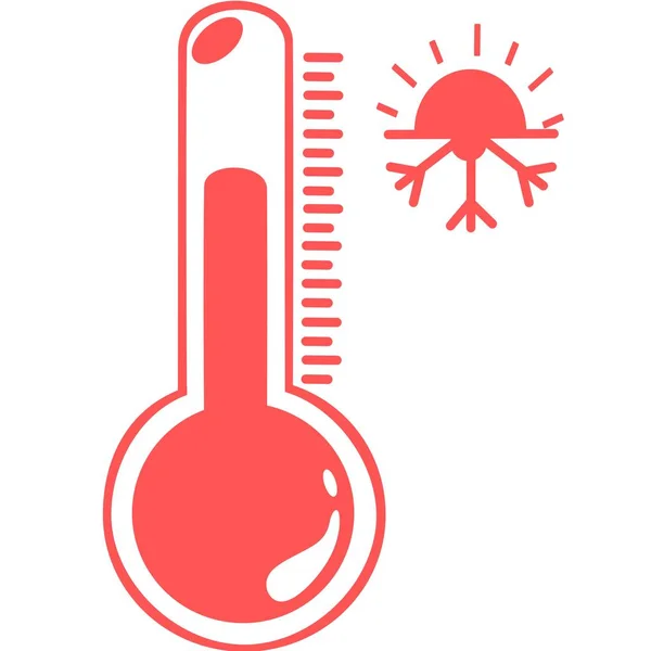 Celsius Fahrenheit Meteorologie Thermometers Meten Warmte Koude Vector Illustratie Thermometer — Stockvector