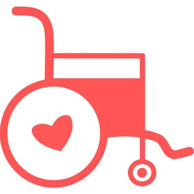 Tekerlekli sandalyenin düz simgesi. Vektör tekerlekli sandalye ikonu. Çekici ve Güzel Tasarlanmış Tekerlekli Sandalye Simgesi. Tekerlekli sandalye, engelli ya da erişilebilirlik parkı ya da giriş tabelası uygulamalar ve yazdırma için düz