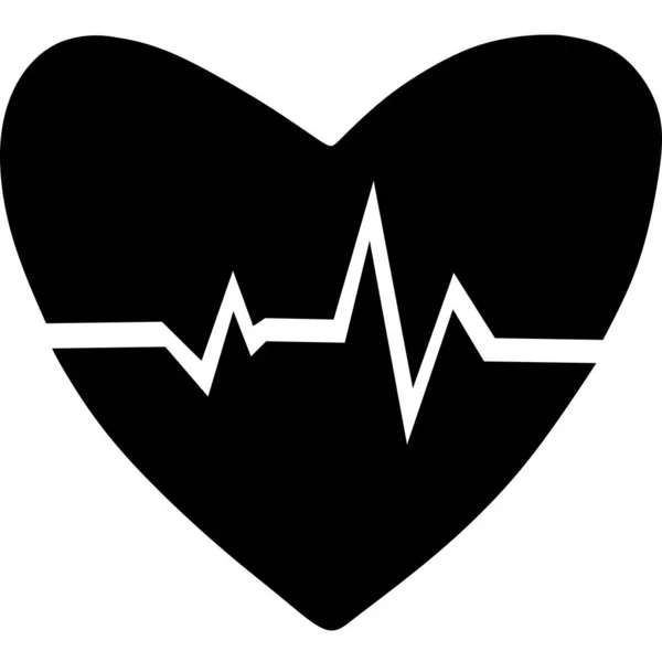 Szívverés Ikon Szívverés Kardiogram Gyönyörű Egészségügyi Ellátás Orvosi Ellátás Modern — Stock Vector