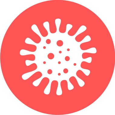 Bakteriler, mikroplar ve virüsler, düz tasarım sağlığında mobil kavramlar ve web uygulamaları için elementlerle işaretler ve semboller. Koleksiyon modern bilgi logosu ve pictogram. Corona Virüs Vektörü simgesi.