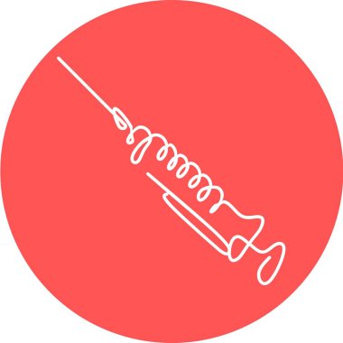  Tıbbi şırınga, derialtı iğnesi aşı iğnesi, enjeksiyon ikonu. Moda düz stil. Vektör çizimi. Uyuşturucu işi konsepti. Sembol web sitesi tasarımı, logo, uygulama, UI.