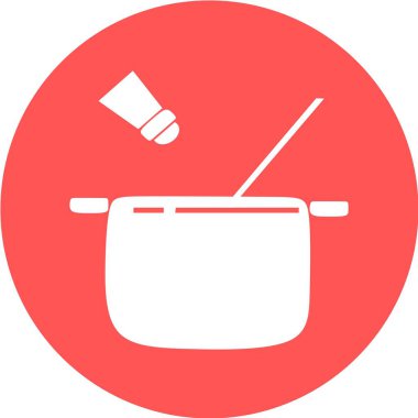  Biber ikonlu yemek pişirme tavası. Esrar ikonu. Mutfak ikonu vektörü. pot hot icon vektör konsepti eps10. Düz tasarım