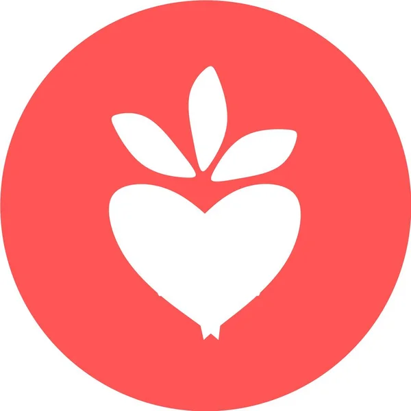 Modèle Icône Premium Marché Biologique Vectoriel Symbole Amour Logo Avec — Image vectorielle