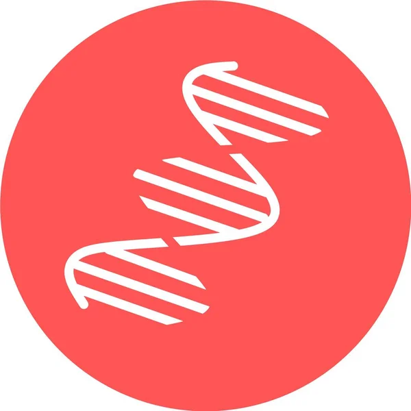 Ikona Logo Spirali Dna Dezoksyrybonukleinowa Spirala Kwasu Nukleinowego Spiralne Nici — Wektor stockowy