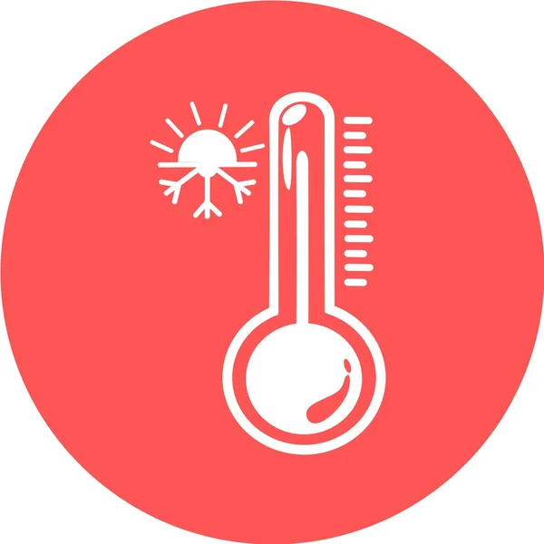 Celsius Fahrenheit Meteorologie Thermometers Meten Warmte Koude Vector Illustratie Thermometer — Stockvector