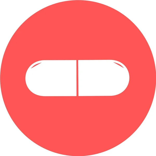 Medical Pill Logo Medicine Pharmacy Hospital Drugs Medication Pharmaceutics Concept — Διανυσματικό Αρχείο