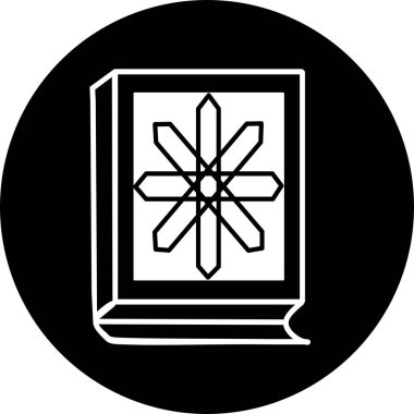 Kuran-ı Müslim. Beyaz arkaplanda Kur 'an simgesi. Dini kültür ikonu unsuru. Kaliteli grafik tasarım simgesi. Web siteleri, web tasarımı, mobil uygulama için Kuran sembolleri koleksiyonu.