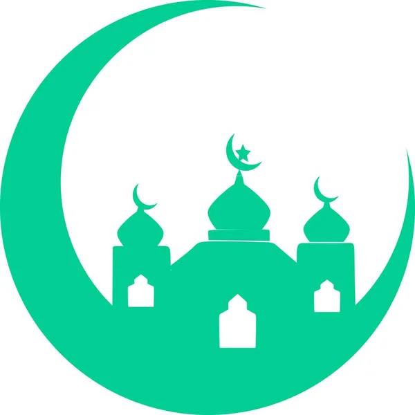 Mecset Ikon Egyszerű Illusztráció Mecset Elemek Szerkeszthető Ikon Lehet Használni — Stock Vector