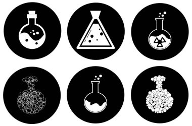 Profesyonel vektör zehir ikonları seti. Herhangi bir platform ve amaç için kullanılabilecek bir zehir sembolü. Yüksek kalite zehir çizimi. Tehlikeli grunge vektör işaretleri. Radyasyon işareti, zehir işareti.