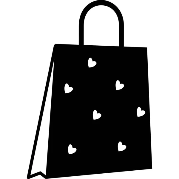 Icona Della Shopping Bag Carta Logo Shopping Bag Raccolta Pubblicitaria — Vettoriale Stock