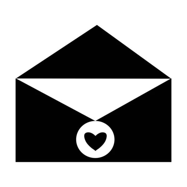 Ícone Email Pictograma Envelope Aberto Símbolo Mail Mail Mensagens Campanha — Vetor de Stock