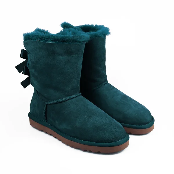 Modré zimní boty — Stock fotografie