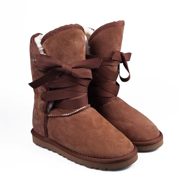 Bottes d'hiver marron — Photo