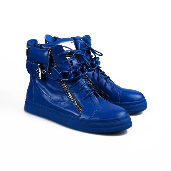 Zapatos azules femeninos —  Fotos de Stock