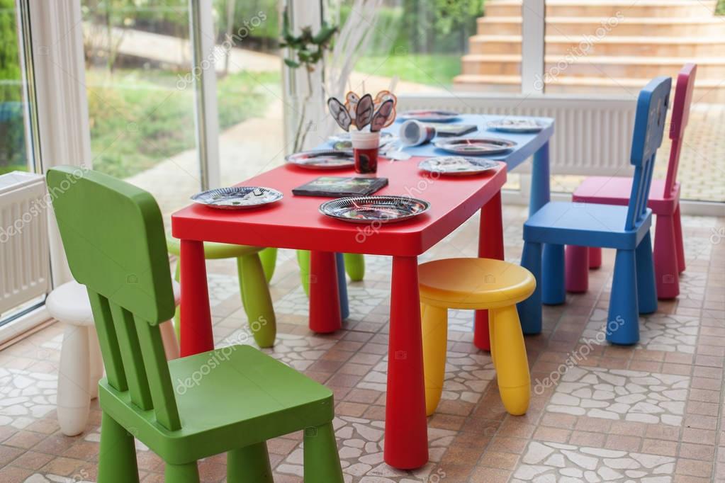interior de comedor infantil — Foto de stock © Martyna1802 #130457438