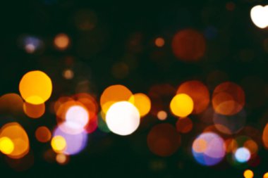 Ufuk bokeh ışıklar, bulanık bokeh