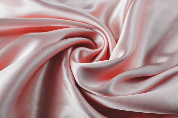 Smooth elegant pink silk or satin texture can use as wedding bac — Stockfoto
