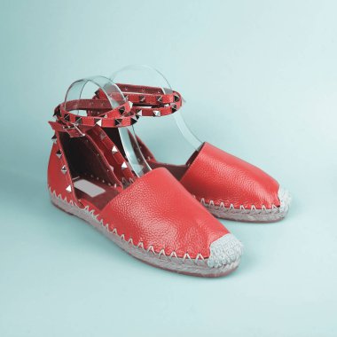 Mavi üzerinde Ayakkabı Yaz pembe