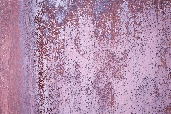 Rostig metall bakgrund med stråk av rost. — Stockfoto