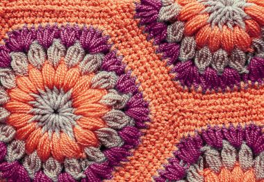 Örme Tekstil halı desen makro.