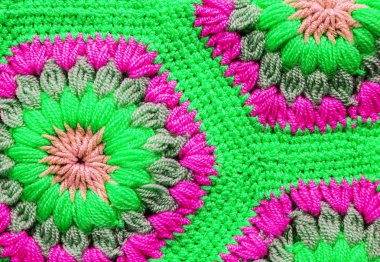 Örme Tekstil halı desen makro.