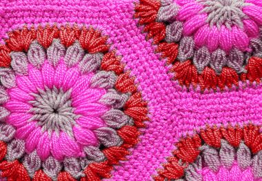 Örme Tekstil halı desen makro.