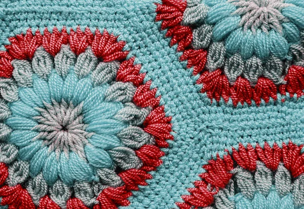 Covor textil tricotat model macro . — Fotografie, imagine de stoc